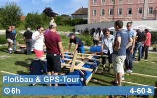 Teamwärts Floßbau & GPS-Tour